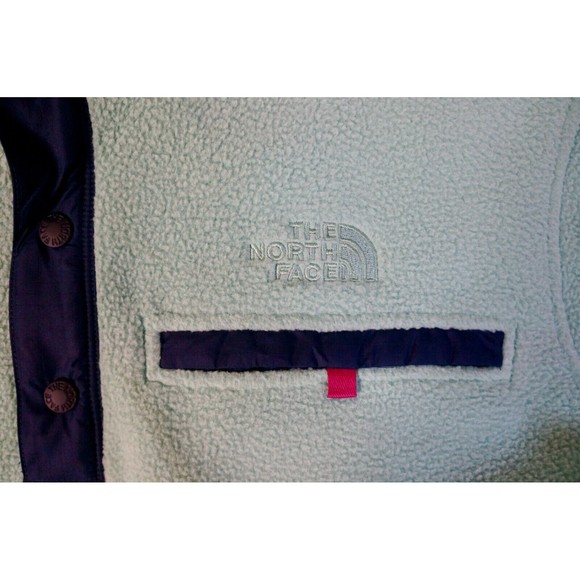 The North Face Sweater Mens Blue 1/4 Snap Pullover Long Sleeve Royal Arch - Picture 8 of 9